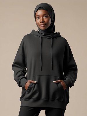 Kapüşonlu Pamuklu Sweatshirt