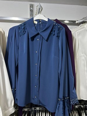 Taşlı Abiye Gömlek