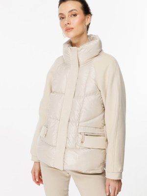 Ekru Torba Cep Şişme Kaban Ekru Torba Cep Şişme Kaban