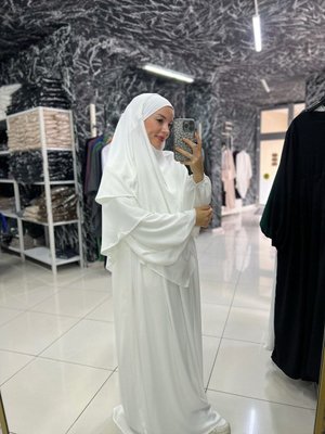 Hac Umre Tesettur Parca Mısır Medine İpeği Açelya Takım