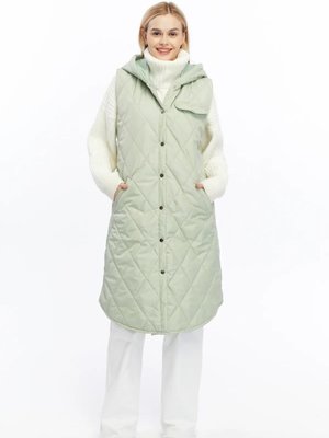 Uzun Cep Detayı Kapitone Şişme Yelek