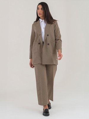 Camel Kadın Pantolon Ceket Takım