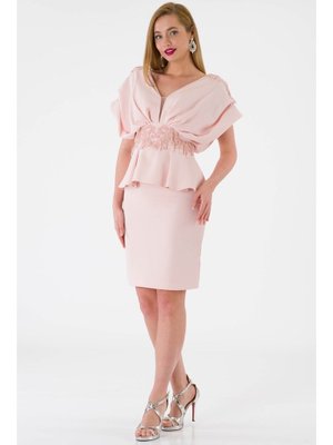 V Yaka Pudra Abiye Takım