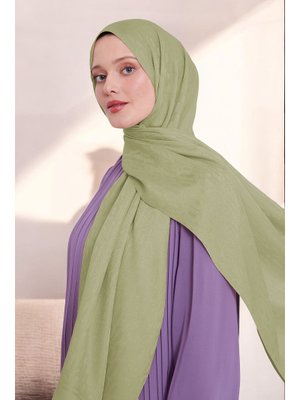 Zincir Desen Blue Jakar Şal Fıstık Yeşili Zincir Desen Blue Jakar Şal Fıstık Yeşili