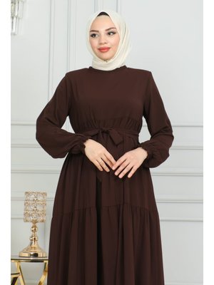 Kahverengi Talura Elbise &