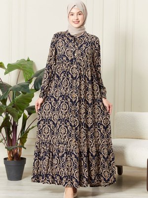 Önden Düğmeli Viskon Elbise Anne Elbisesi Pamuklu Kumaş Geniş Beden Önden Düğmeli Viskon Elbise Anne Elbisesi Pamuklu Kumaş Geniş Beden