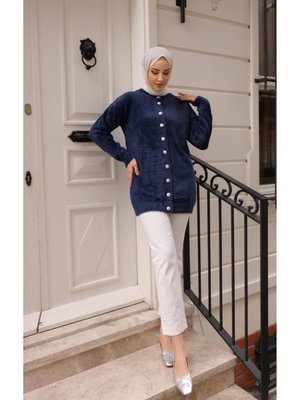 Düz Angora Tunik Hırka