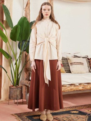 Acı Kahve Krep Kloş Etek