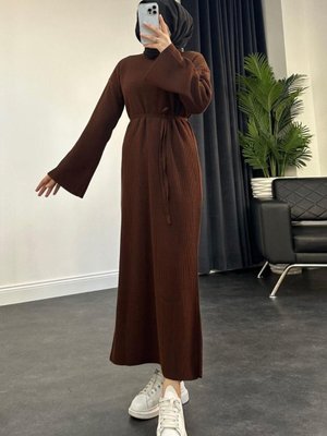 Cemre Triko Elbise Kahverengi Cemre Triko Elbise Kahverengi