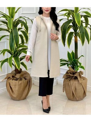 Kapüşonlu Kapitone Yelek