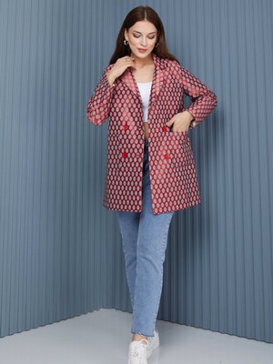 Kırmızı Blazer Ceket Kırmızı Blazer Ceket