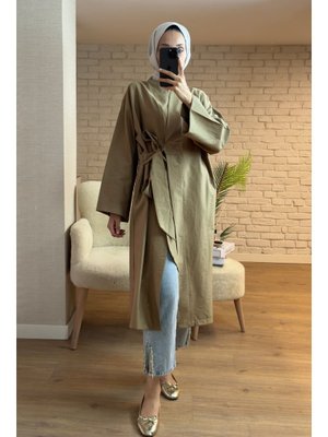 Haki Yandan Bağlamalı Kimono Haki Yandan Bağlamalı Kimono