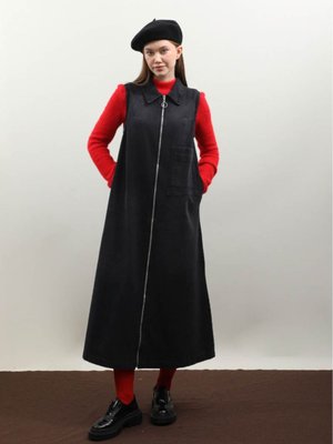 Fermuarlı Denim Jile Siyah Fermuarlı Denim Jile Siyah