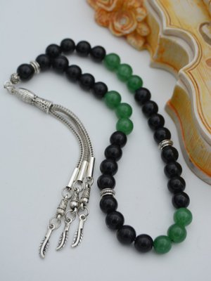 Çok Renkli Oniks Ve Aventurin Taşlı Tesbih