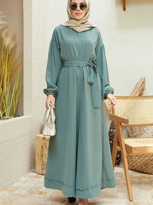 Krep Tulum Elbise Mint Yeşili Krep Tulum Elbise Mint Yeşili