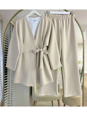 Kadın Yan Baglamalı Tunik Pantolon