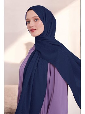 Zincir Desen Blue Jakar Şal Lacivert Zincir Desen Blue Jakar Şal Lacivert