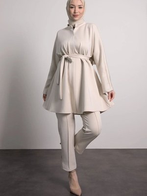 Bağlamalı Pantolonlu Takım