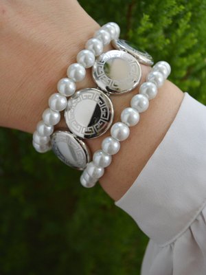 Çok Renkli İnci Bileklik Seti