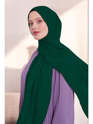 Zincir Desen Blue Jakar Şal Zümrüt Yeşili Zincir Desen Blue Jakar Şal Zümrüt Yeşili