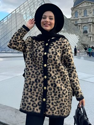 Leopar Desen Uzun Hirka