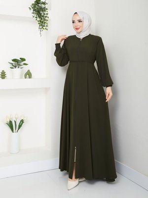 Mevlana Ortası Işlemeli Medine Ipeği Yazlık Ferace