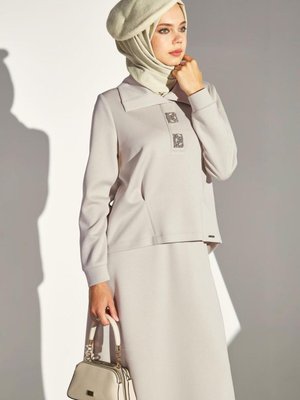 Taşlı Etekli Eşofman Takım