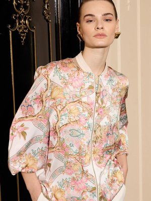 Missemramiss Vintage Modello Bomber Ceket Ekru