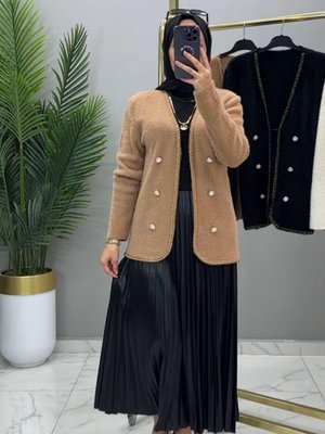 Şık Detaylı Hırka Standart Beden