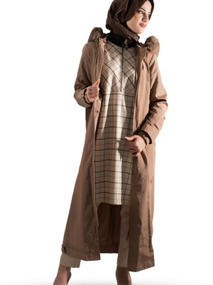 Trend Trençkotyağmurluk/rüzgarlık Kapüşonlu 24/25 Sonbahar Kış Yeni Sezon