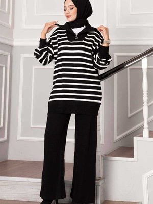 Kamyoncu Yaka Fermuarlı Triko Takım Kamyoncu Yaka Fermuarlı Triko Takım