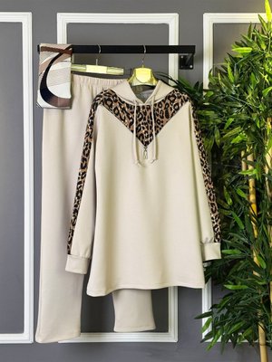 V Detaylı Leopar İkili Takım V Detaylı Leopar İkili Takım