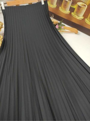 Duble Örme Kumaş İnce Pliseli Etek