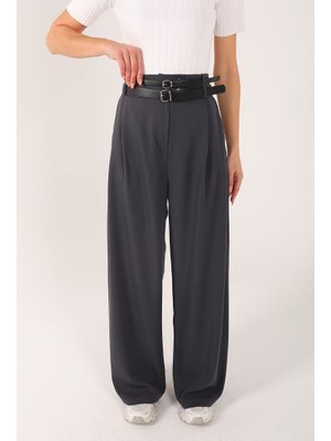 Antrasit Kemerli Pantolon