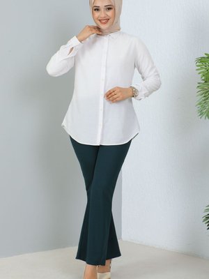 İspanyol Paça Kumaş Pantolon Petrol İspanyol Paça Kumaş Pantolon Petrol