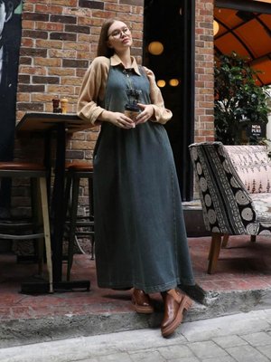 Halter Yaka Denim Jile Koyu Mavi Halter Yaka Denim Jile Koyu Mavi