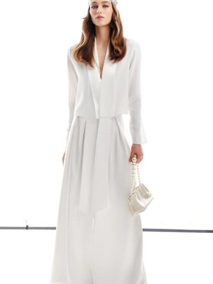 Saten Kuşak Detaylı Ceket