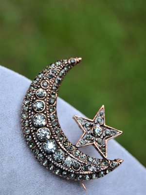 Çok Renkli Ayyıldız Broş