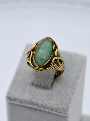 Çok Renkli Aventurin Taşlı Yüzük