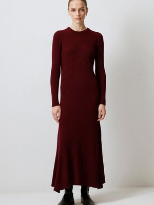 Fitilli Dik Yaka Triko Elbise