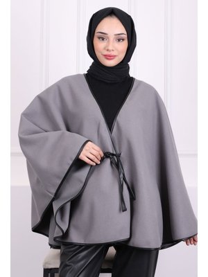 Gri Biyeli Bel Bağlamalı Panço