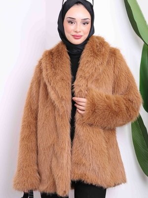 Camel Kısa Kürk Kaban Camel Kısa Kürk Kaban
