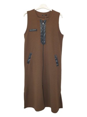 Ottoman Derili Uzun Fermuarlı Yelek Ottoman Derili Uzun Fermuarlı Yelek