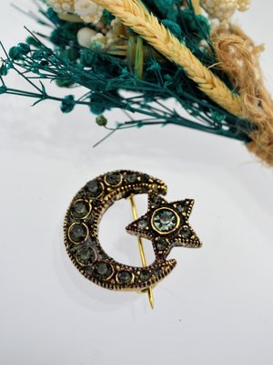 Bronz Black Diamond Ayyıldız Broş