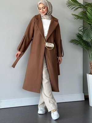 Vişhy Kaşe Kaban Kahverengi