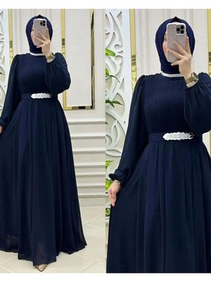 Tesettür Şifon Elbise