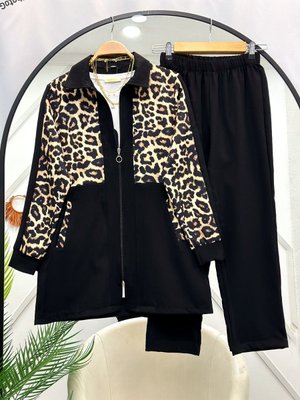 Leoparlı Cepli İkili Takım