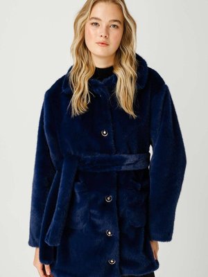 Rosa Kürk Lacivert Kaban