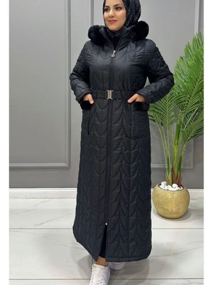 Organic Time Kadın Tesettür Astarlı Kapitone Mont Kaban Organic Time Kadın Tesettür Astarlı Kapitone Mont Kaban