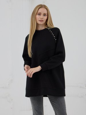 Taş Detaylı Parçalı Sweatshırt